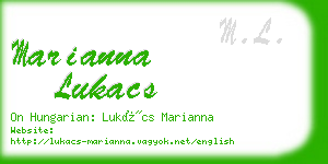 marianna lukacs business card